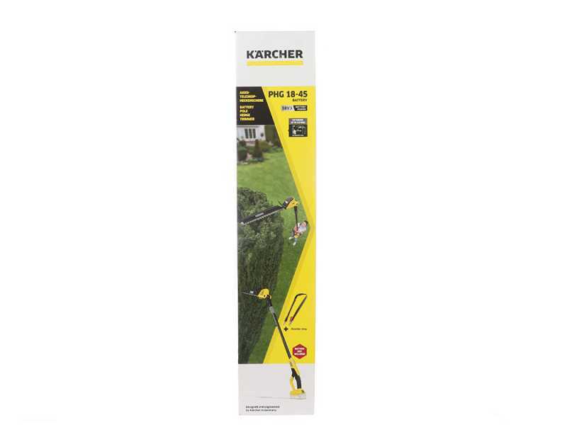 Karcher PHG 18-45 Battery-powered Edge Strimmer with Telescopic Extension Pole - BATTERY AND BATTERY CHARGER NOT INCLUDED