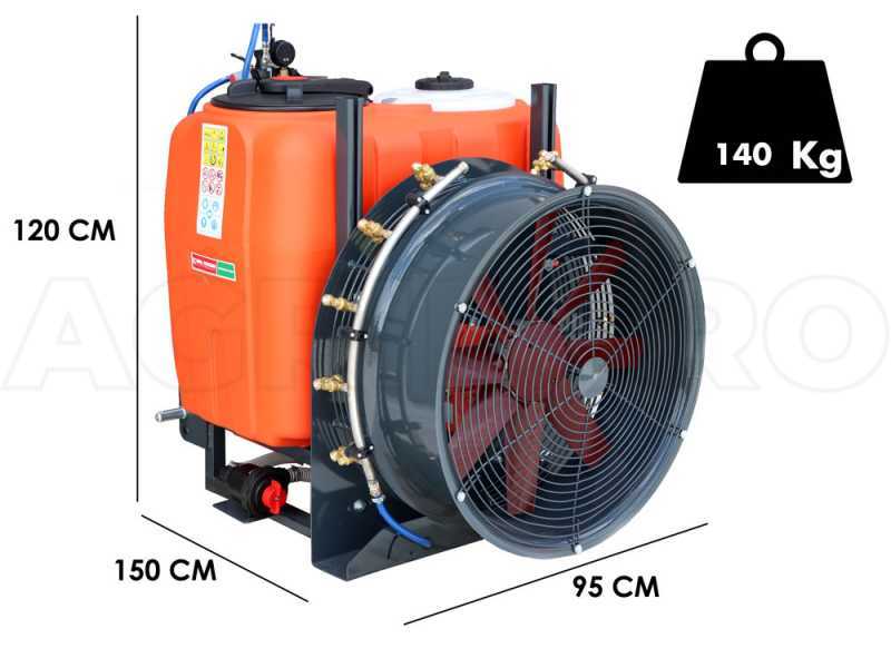 Dal Degan SOFIA 200L - Tractor-Mounted Mist Blower for Spraying - APS 51 Pump