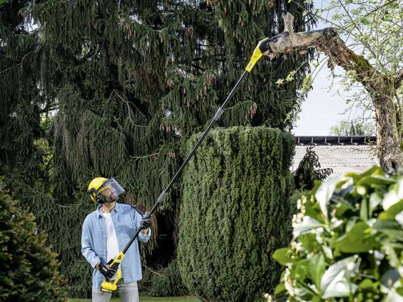 Karcher PSW 18-20 Battery-powered Pruner with Extension Pole - BATTERY AND BATTERY CHARGER NOT INCLUDED