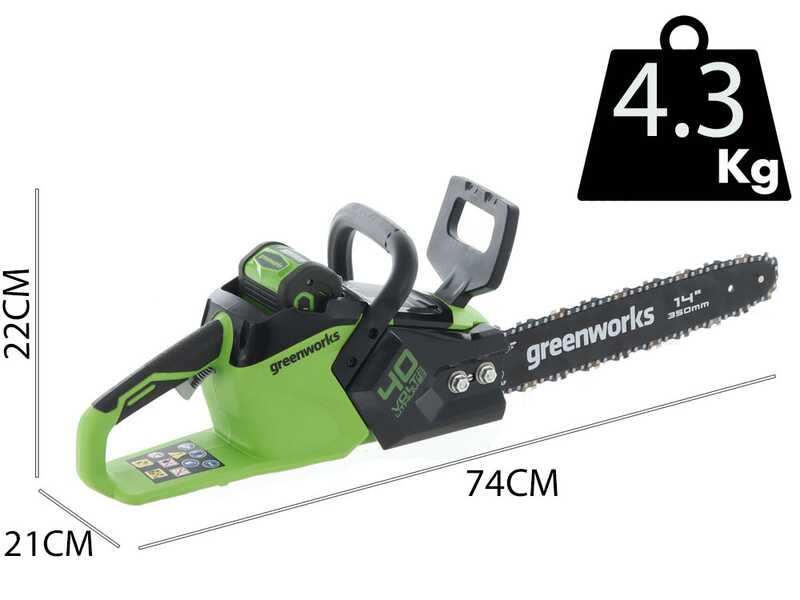 Greenworks GD40CS15 40 V Electric Chainsaw best deal on AgriEuro