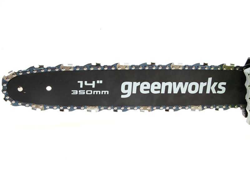 Greenworks GD40CS15 40V Electric Chainsaw- 35 cm Bar - 4Ah Battery