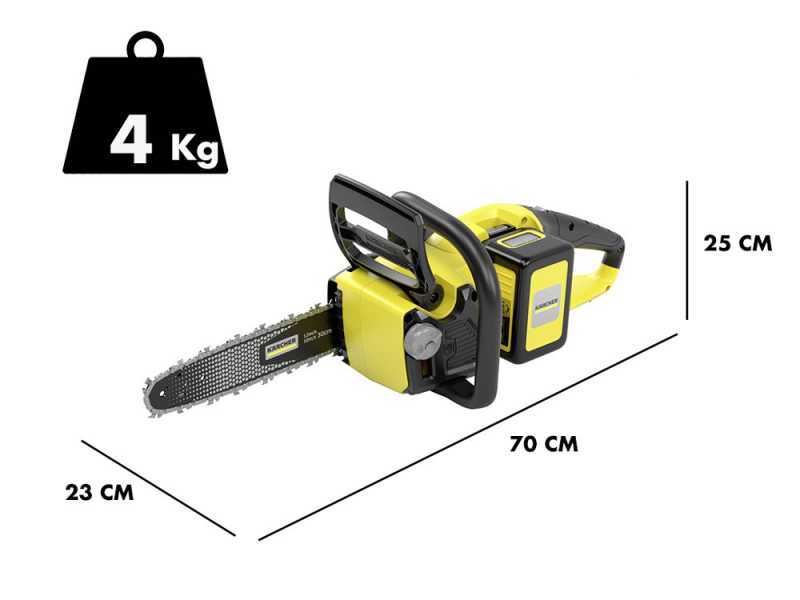Karcher CNS 18-30 - 18V 2.5Ah Battery-powered Electric Chainsaw - 30 cm Blade