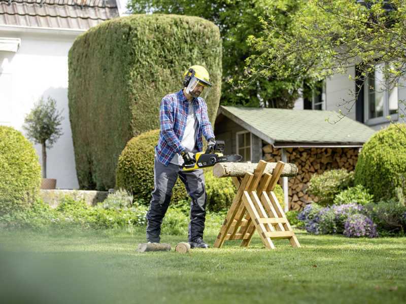 Battery powered chainsaw and weed eater 2025