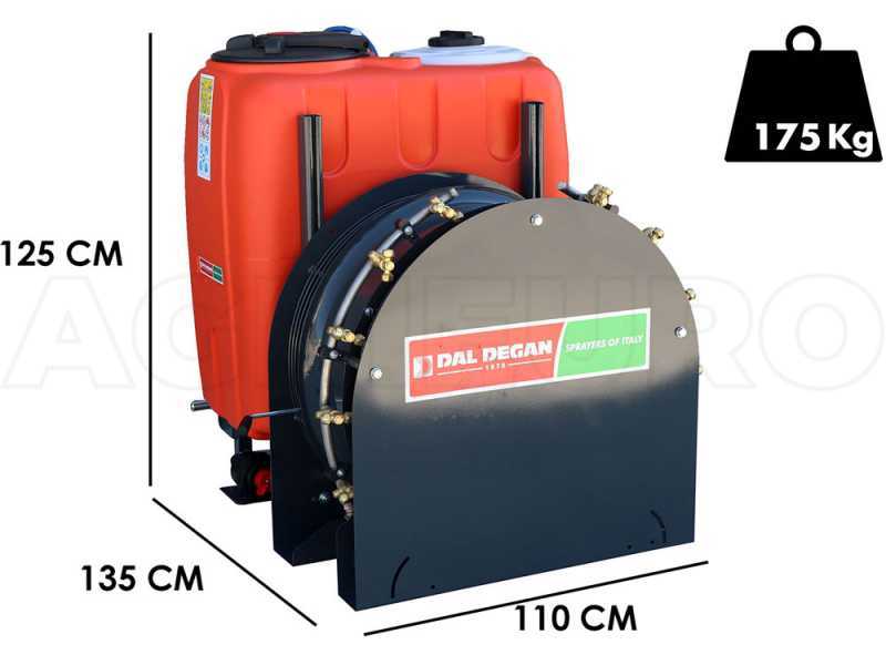 Dal Degan VOLKAN 300L - Tractor-mounted Mist Blower for Spraying - APS 51 Pump