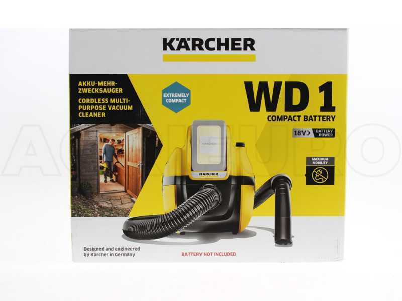 Karcher WD 1 - Multi-purpose Vacuum Cleaner - 18 V - WITHOUT BATTERIES AND CHARGER