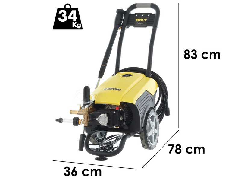 Lavor Bolt 1510 GL Electric Cold Water Pressure Washer - 130 bar Max pressure