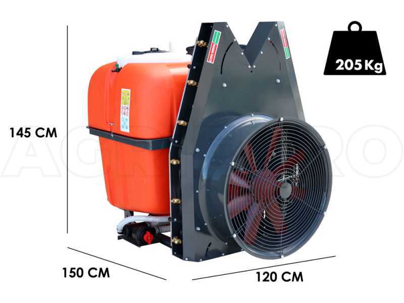 Dal Degan SATURN EXTRA 400L - Tractor-Mounted Vertical Mist Blower - APS 71 Pump