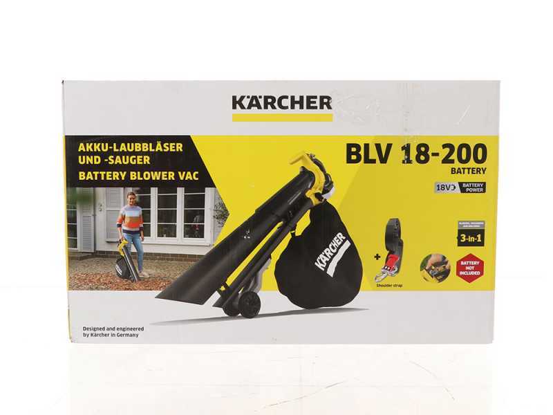 Karcher BLV 18-200 Cordless Leaf Blower and Vacuum Cleaner