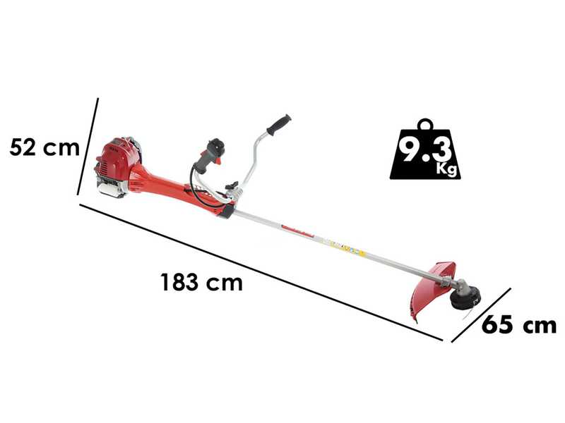 Kawasaki TJ 53E PRO M - Professional petrol brush cutter - Blue Bird shaft