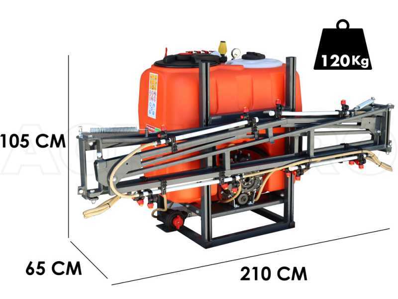 Dal Degan MANDA 200 L - Tractor-mounted weed control unit - 200L tank - 8m boom - YP70 pump