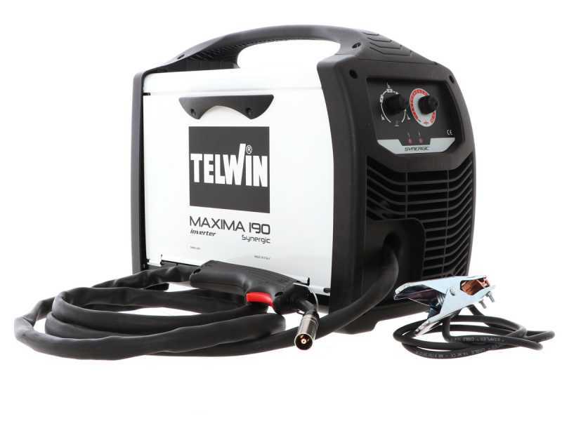 Telwin Maxima 190 Synergic Inverter Wire Welding Machine - for MIG-MAG/FLUX/BRAZING