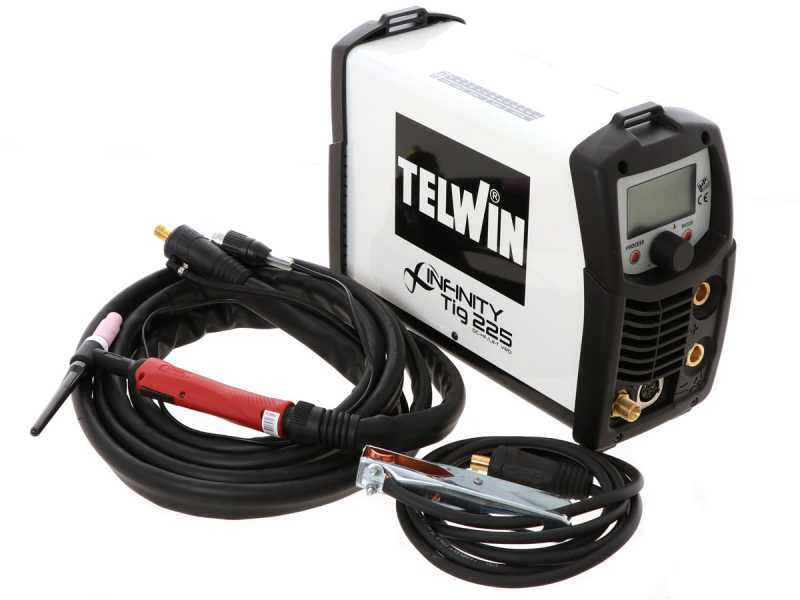 Telwin Infinity 225 DC - Inverter Welder (TIG HF/LIFT, MMA) + Kit, VRD, direct current (DC), with LCD display