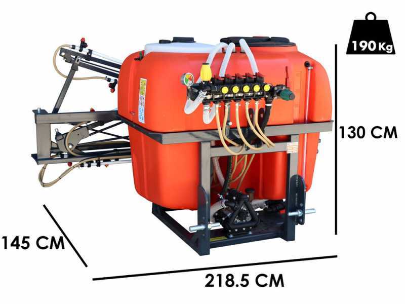 Dal Degan MANDA EXTRA 400L - Tractor-mounted weed control unit - 12m weed control boom - Comet BP 125K pump