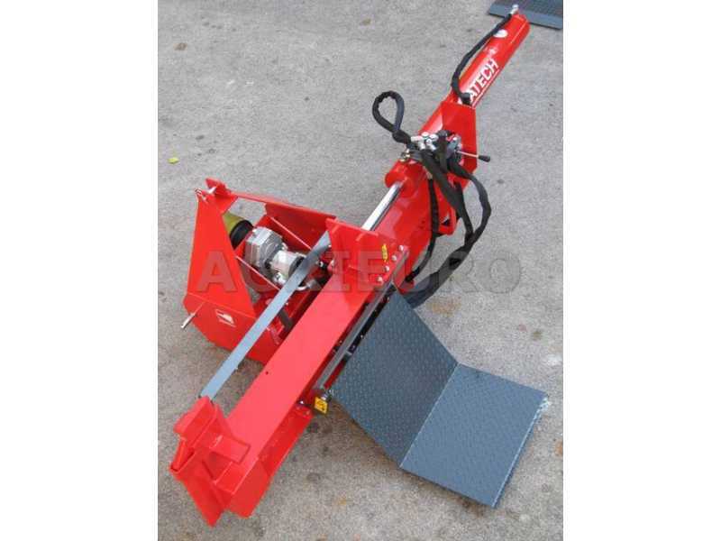 Rotary outlet wood splitter