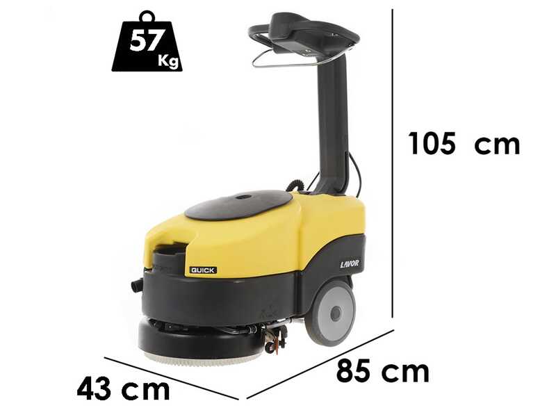 Lavor L1 36B Floor Scrubber Dryer - 12V 35.8A