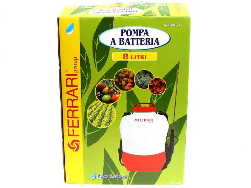 Ferrari Group 8L - Backpack Sprayer Pump with Lithium Battery - 12V - 4Ah 