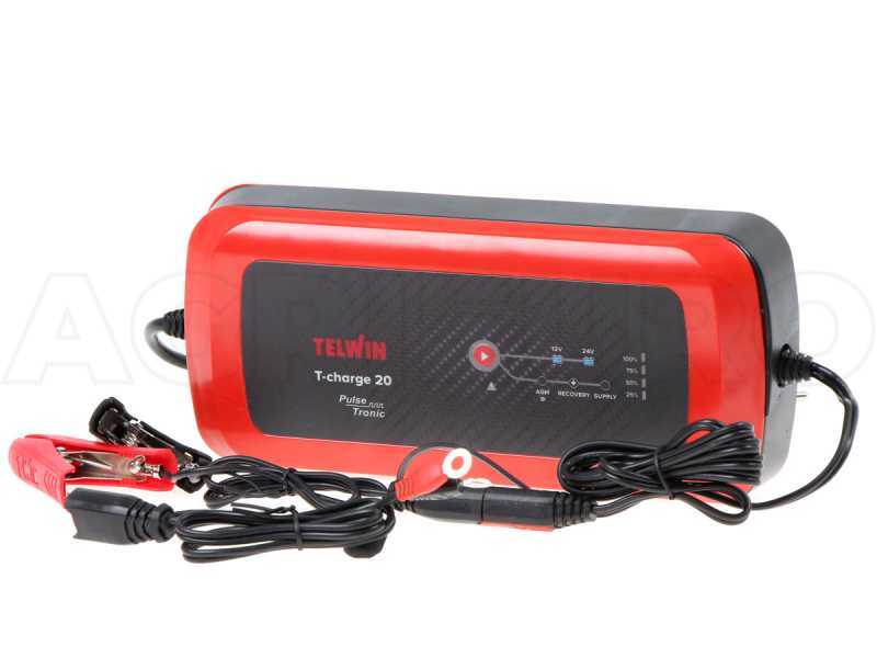 Telwin T-Charge 20 - Battery Charger and Maintainer - 12-24 V lead batteries - 110W