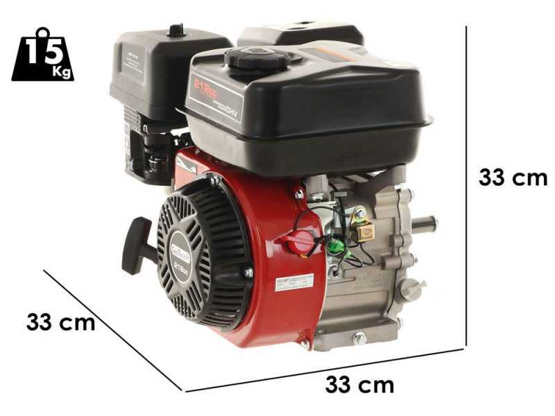 GeoTech-Pro 212cc Single-cylinder 4-stroke Horizontal Shaft Petrol Engine