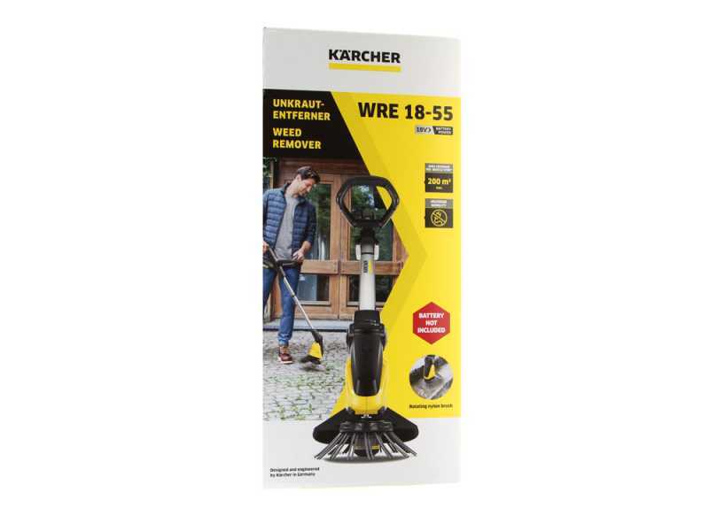 Karcher WRE18-55 - Battery-powered weed sweeper - 18V Lithium battery 