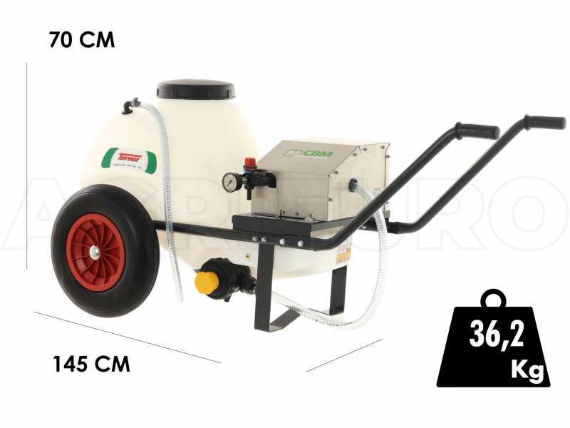 Comet CBM 1200 HP - Battery-powered Spraying Pump and Trolley Kit - 80 L