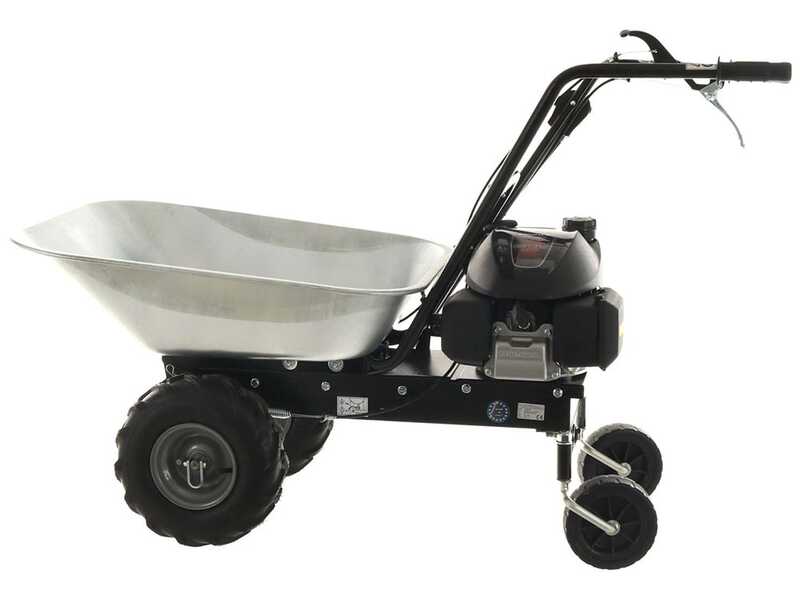 Self top tipping wheelbarrow