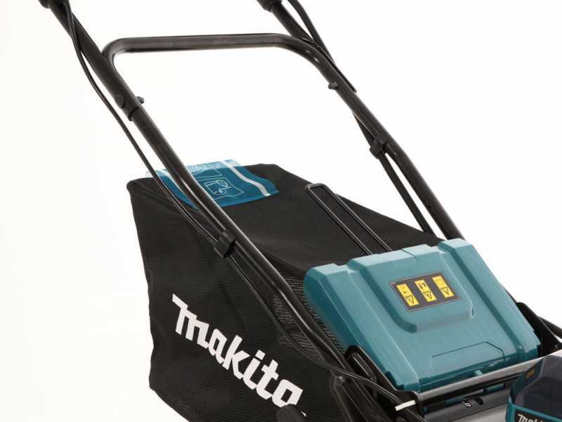 MAKITA DLM462PT4 battery powered electric lawn mower best deal