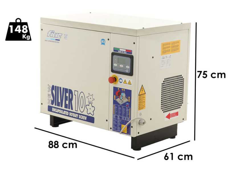Fiac NEW SILVER 10 - Rotary-screw Air Compressor - 10 bar Max Pressure