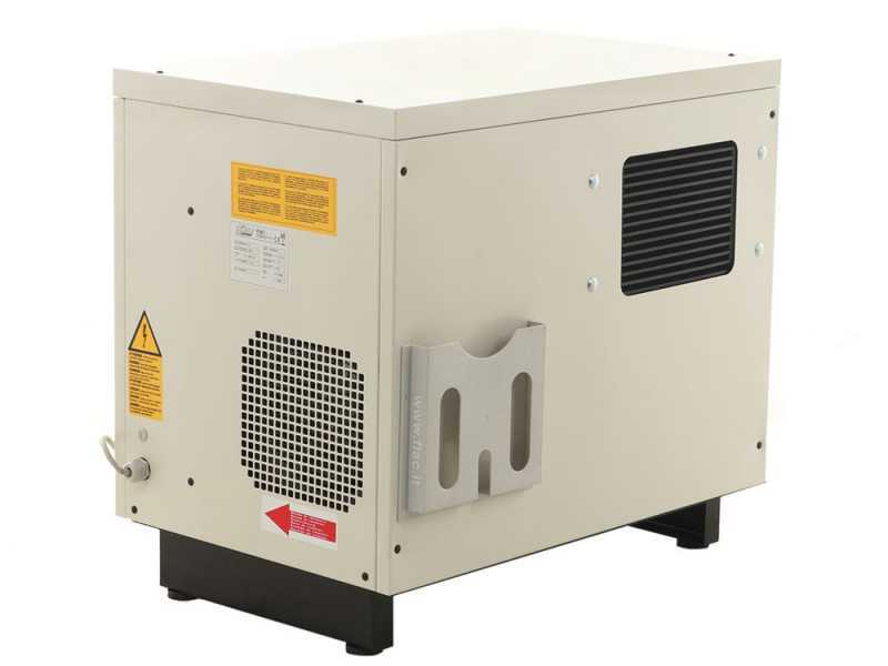 Portable rotary screw shop air compressor