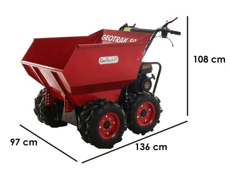 GeoTech-Pro GEOTRAK 500 - Motorised Wheelbarrow Dumper Bed 500Kg