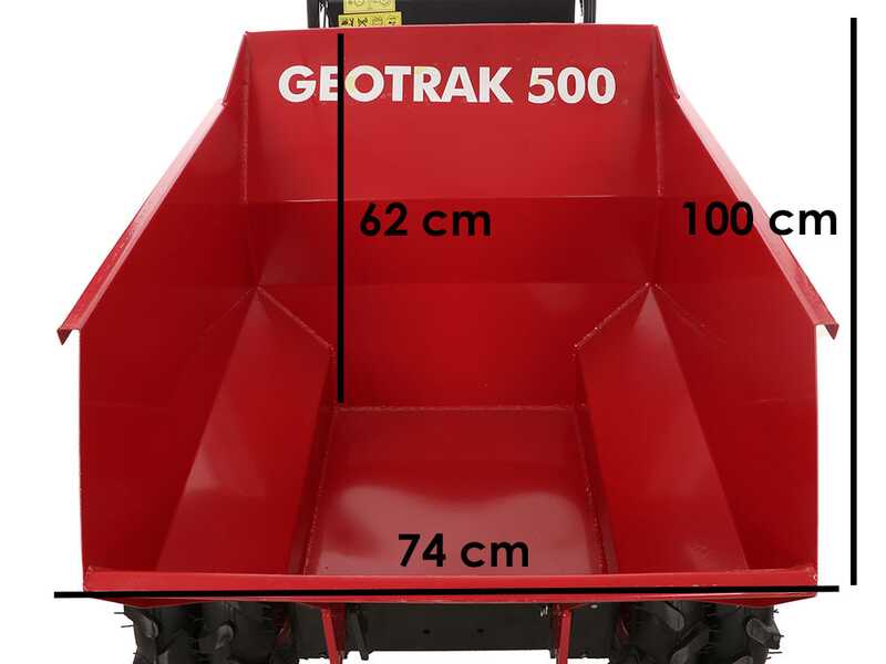 GeoTech-Pro GEOTRAK 500 - Motorised Wheelbarrow Dumper Bed 500Kg