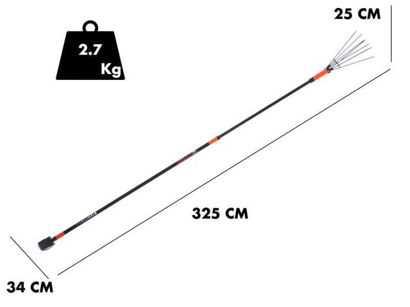 Jolly V34 - Olive Harvester with Lithium Batteries- 170/310cm 