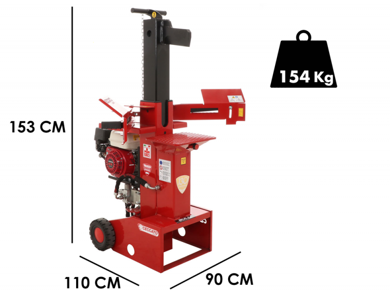 Ceccato BULL SPL12H GX200 - Petrol Log Splitter - Vertical - Honda GX200
