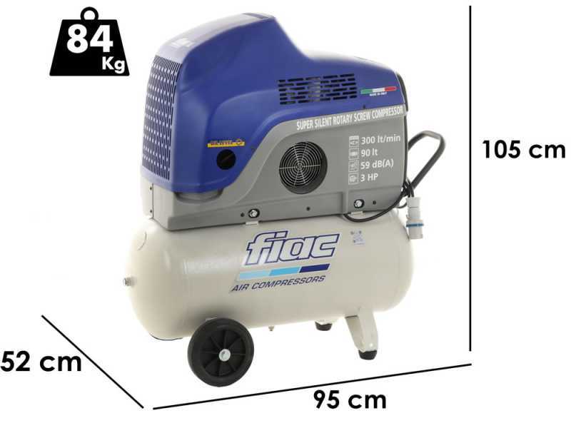Fiac NEW SILVER 3/90 - Rotary-screw Air Compressor - 9 bar Max Pressure