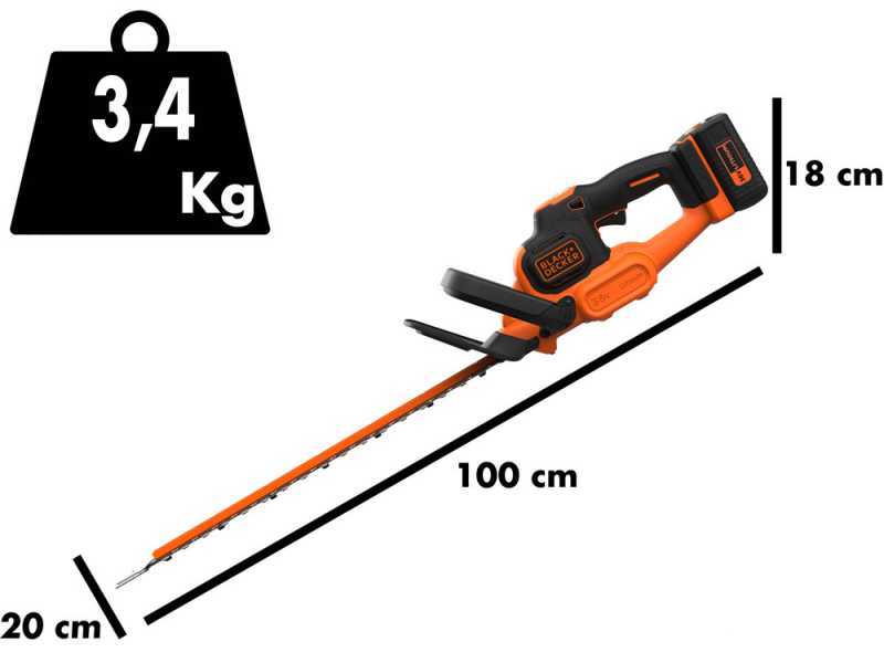 Black Decker Battery powered Hedge Trimmers 36V 2 5 Ah best deal on AgriEuro