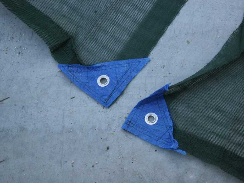 No. 1 Thorn resistant olive catching net with split - 10x10 m - 95g/m2