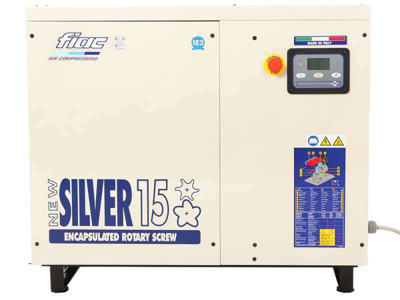 Fiac NEW SILVER 15 - Rotary-screw Air Compressor - 10 bar Max Pressure