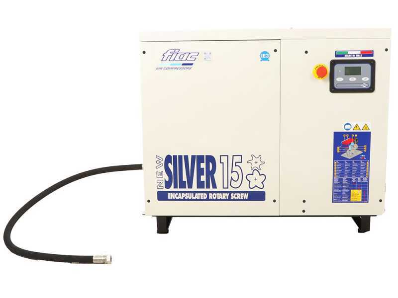 Fiac NEW SILVER 15 - Rotary-screw Air Compressor - 10 bar Max Pressure