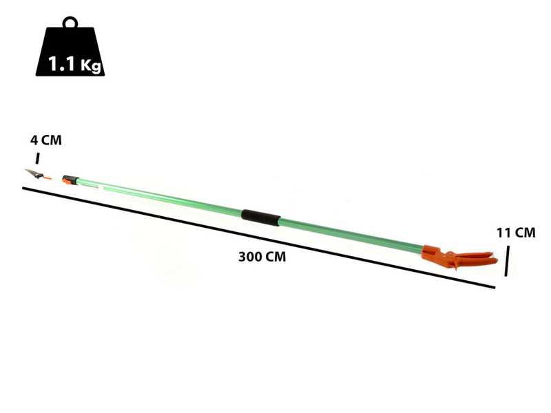  GeoTech FS 180-300 - Long Hedge Shears 3.0 m 
