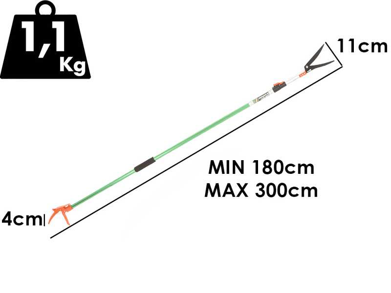 GeoTech FS 180-300 - Long Hedge Shears 3.0 m