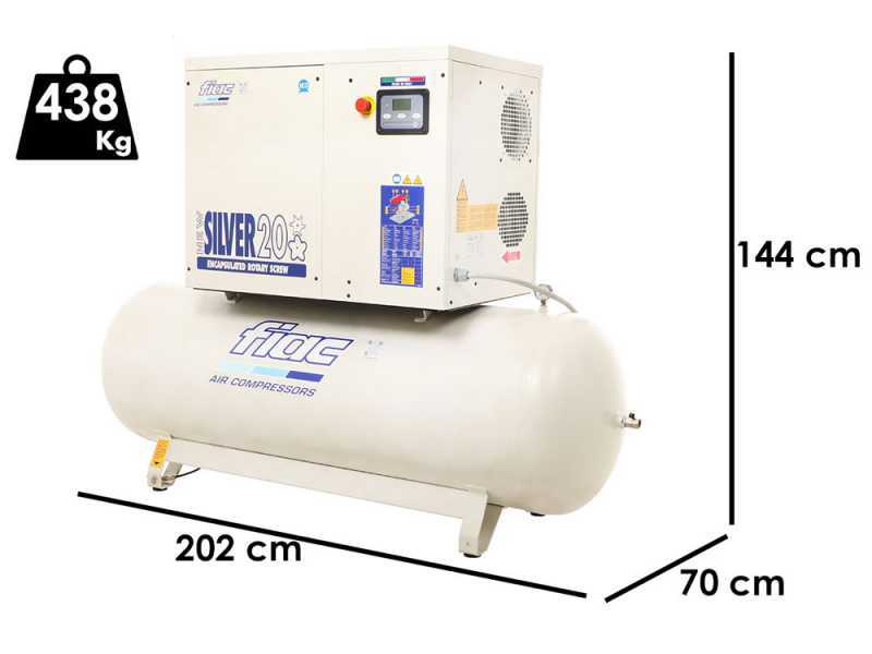 Fiac New Silver 20/500 - Rotary-screw Air Compressor - 10 bar Max Pressure