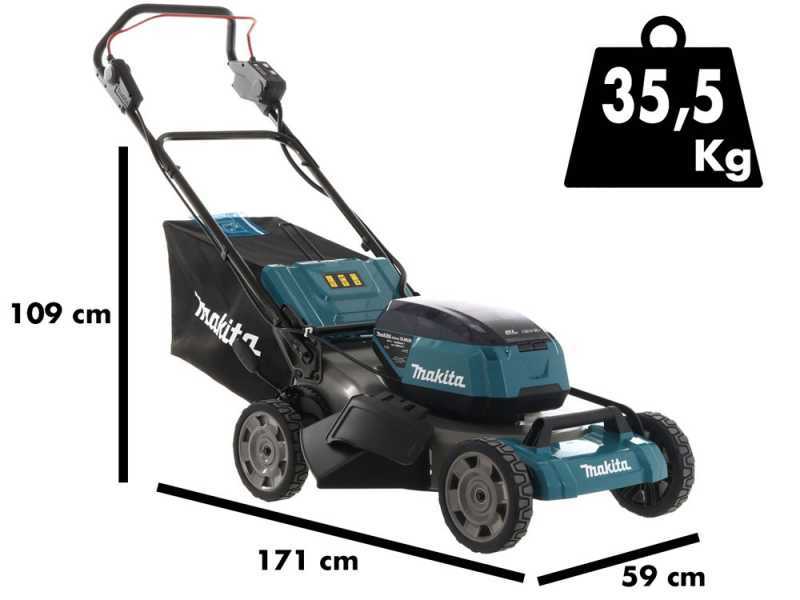 MAKITA DLM530PT4 Battery-powered Lawn Mower - 2X18 V - 53 cm Cutting Width - 4 Batteries Included