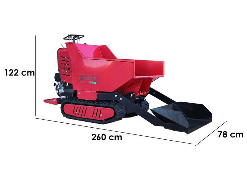 Blue Bird Trasporter 500DL Trcked Power Barrow - Hydraulic Dumper Barrow 500 Kg
