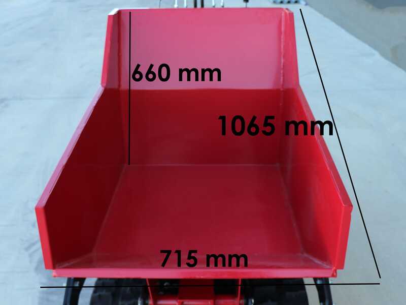 Blue Bird Trasporter 500DL Trcked Power Barrow - Hydraulic Dumper Barrow 500 Kg