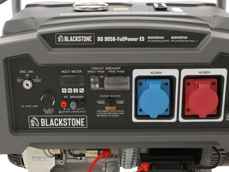 BlackStone BG 9050 - 6.6 kW Diesel Power Generator with AVR - DC 6 kW Full-power + ATS