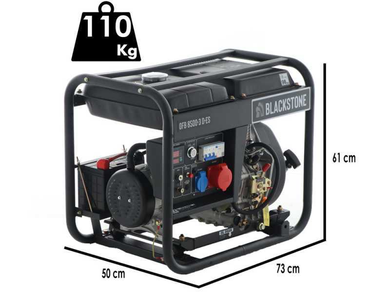 BlackStone OFB 8500-3 D-ES FP - 6.4 kW Diesel Power Generator with AVR - DC 5.6 kW Full-power + ATS Single-phase