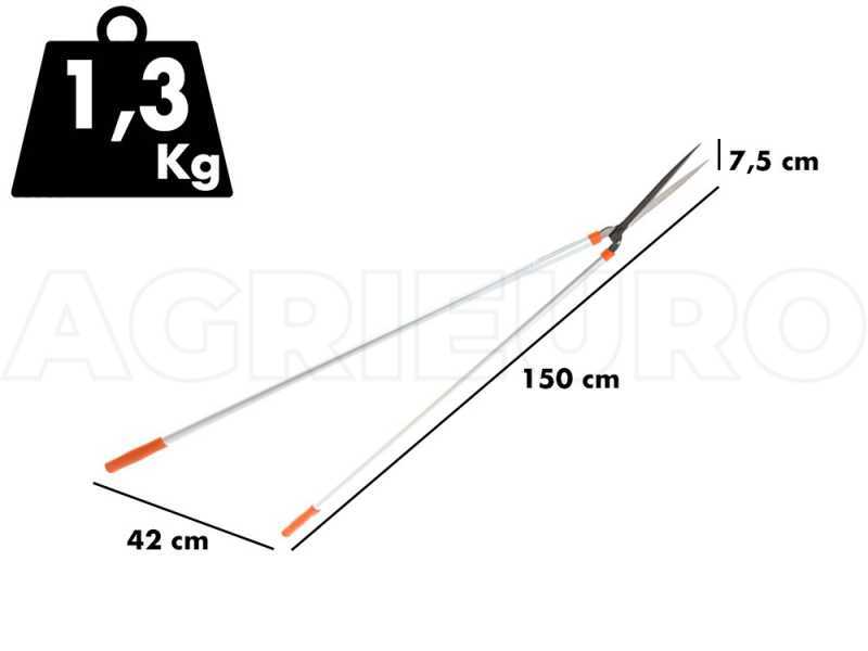GeoTech FS-160L - Manual Hedge Trimmer  with long handle