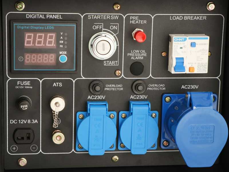 BlackStone OFB 6000 D-ES - 5.3 kW Diesel Power Generator with AVR - DC 5 kW Single-phase + ATS