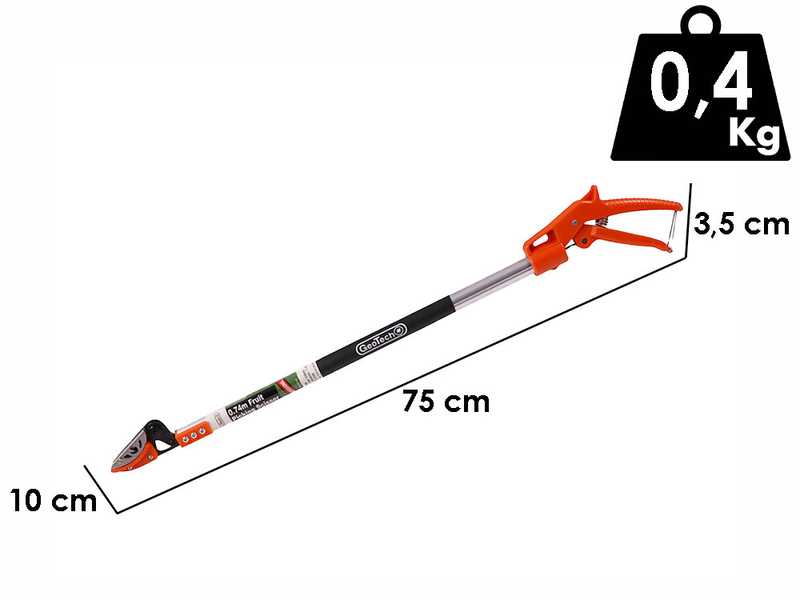 GeoTech FP-80 - Scissors on fixed rod with cut-and-hold system