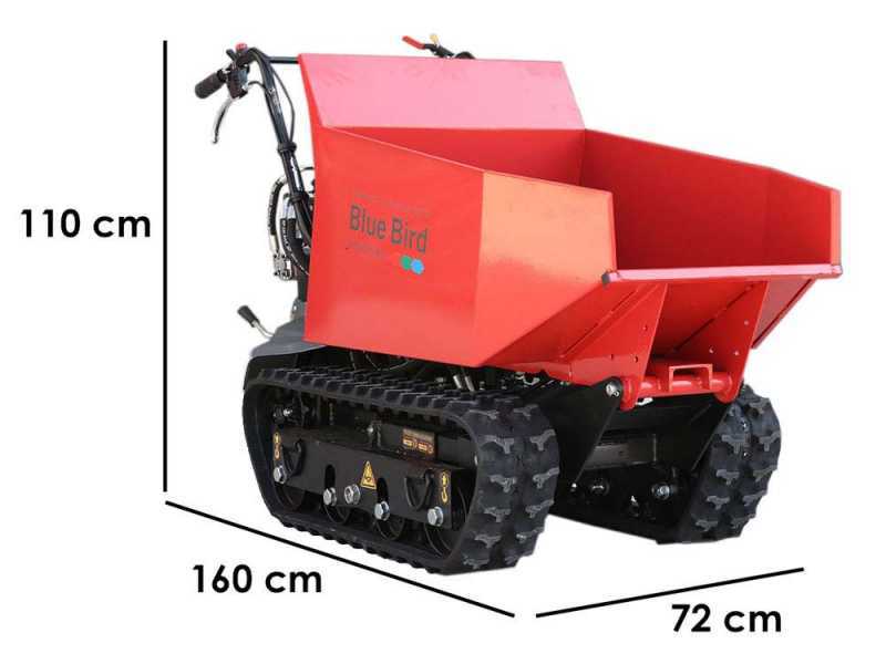 BLUE BIRD Transporter 500 D Tracked Power Barow - Dumper Barrow with 500 Kg Capacity