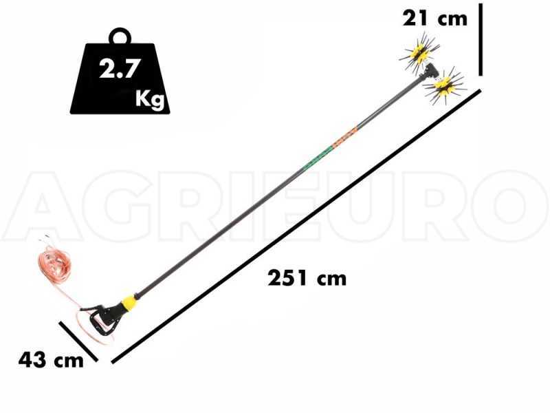 AgriEuro ASTERAS MAX CARBON Battery Powered Electric Olive Harvester with Carbon Pole